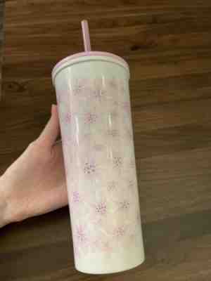 Starbucks Sakura 2019 Singapore White Glitter Stainless Steel Tumbler - Sold on eBay Jun 05, 2022 for $75.00