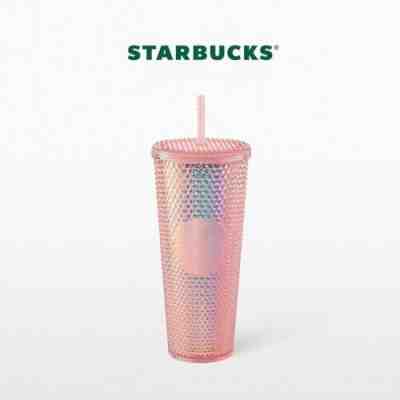 Starbucks Thailand 2022 Official Rose Gold Bling Cold Cup Plastic Tumbler 24oz - Sold on eBay Jun 14, 2022 for $75.00
