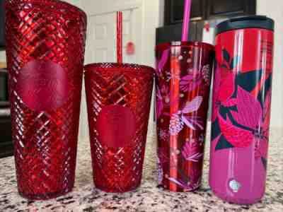 Starbucks Tumbler - Red Acrylic & Stainless steel and vacuum ins - Sold on eBay Jul 03, 2022 for $75.00