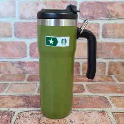 Starbucks Stanley Military Commitment Double Walled Hammered Steel Tumbler 20 oz