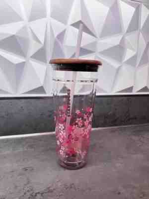 Starbucks Sakura Double Wall Glass Cup & Real Wooden Top - Sold on eBay Jul 26, 2022 for $75.00