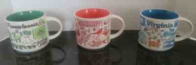 Lot of 3 Starbucks Been There Series Mugs Pennsylvania Mississippi Virginia - Sold on eBay Aug 01, 2022 for $75.00