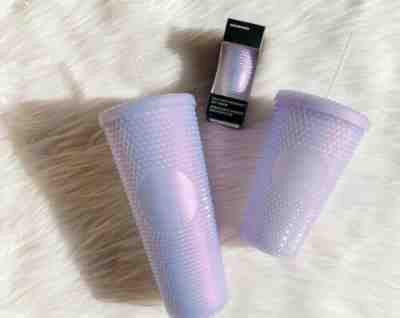 Starbucks Studded Icy White Tumbler Set Lilac Bling Venti, Grande & Keychain NEW - Sold on eBay Aug 10, 2022 for $75.00