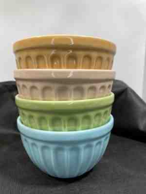 Starbucks Ribbed Ice Cream Bowls 2006 Pastel Colors Set Of 4 Rare Complete Set - Sold on eBay Aug 23, 2022 for $75.00