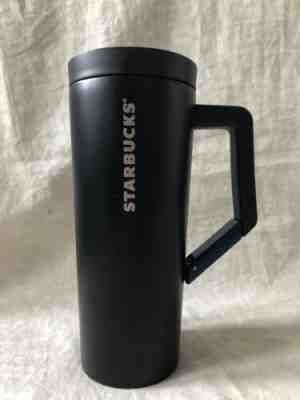 Starbucks Silver Vacuum Stainless Steel Tumbler Clip Handle 16 OZ Travel  Thermos