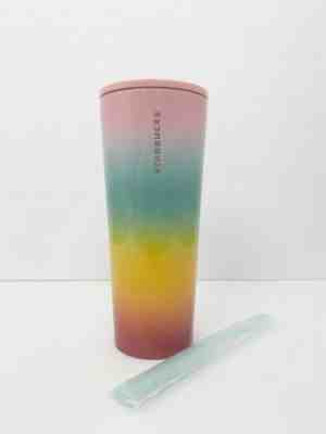 Starbucks Rainbow Stainless Cold Tumbler Venti 24 oz Summer 2019 Ombre Colorful - Sold on eBay Jun 14, 2022 for $74.88