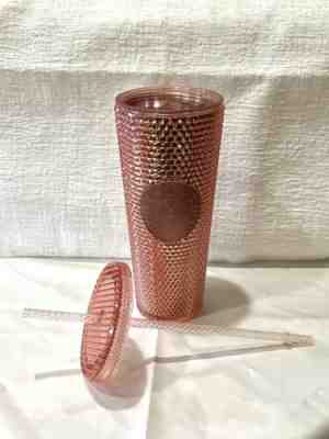 Starbucks Rose Gold Studded Cold Cup Tumbler Venti 24ozHologram Spike 2019 EUC - Sold on eBay Jun 26, 2022 for $73.00
