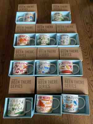 Lot 11 Starbucks Mugs Collector BEEN THERE Series Washington DC Oregon Arizona - Sold on eBay Jun 04, 2022 for $72.99