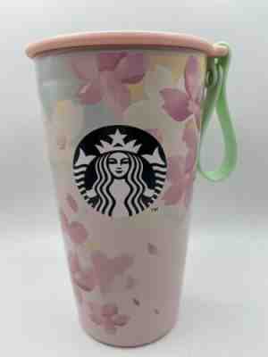 Starbucks Japan Sakura Cherry Blossom 2020 Strap Cup Shape Stainless Bottle NEW - Sold on eBay Aug 25, 2022 for $72.95