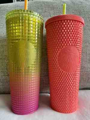 New Starbucks Summer 2022 Studded Dragon Fruit And Strawberry Lemonade Venti Cup - Sold on eBay Jun 19, 2022 for $72.00