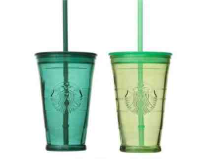 Starbucks Japan Set of 2 Recycled glass cold cup tumbler green And Lime 16oz - Sold on eBay Aug 16, 2022 for $71.00