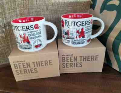 STARBUCKS COFFEE MUG Lot of 2 ** RUTGERS UNIVERSITY ** BEEN THERE SERIES CAMPUS - Sold on eBay Aug 17, 2022 for $70.99