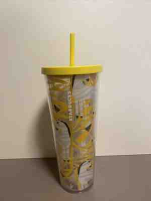 Starbucks 24oz Yellow Zebra Cold Cup Tumbler Venti Beautiful New - Sold on eBay Jun 08, 2022 for $70.00