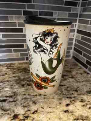 RARE 2015 Starbucks Mermaid Siren Sailor Tattoo Ceramic Tumbler Mug (12oz) EUC - Sold on eBay Jun 09, 2022 for $70.00