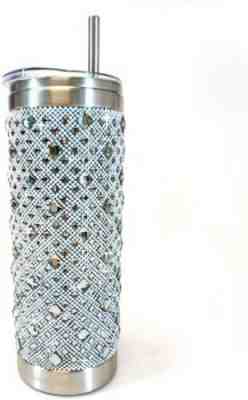 Jacqueline Kent Royal Ice Tumbler Mystique Opal Tone-Crystal Embellished - 20 oz - Sold on eBay Jun 29, 2022 for $70.00