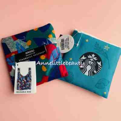 SET of 2 Starbucks Tote Pattern Baggu & LOQI Siren Mermaid Anniversary Bag - Sold on eBay Jul 30, 2022 for $70.00