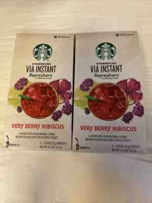 3 Boxes VIA Instant Refreshers Very Berry Hibiscus 18 Packets/Box Exp 8/21 - Sold on eBay Aug 01, 2022 for $70.00