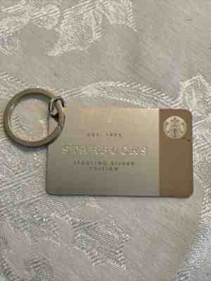 Mint 2014 Sterling Silver & keychain Starbucks gift card Zero Balance - Sold on eBay Aug 06, 2022 for $70.00