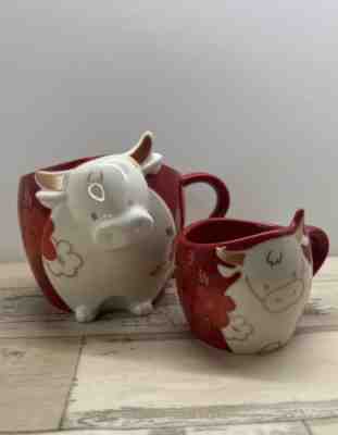 Starbucks JAPAN New Year Zodiac porcelain Set Of 2 Mug OX Red 12oz And 3oz NEW - Sold on eBay Jun 11, 2022 for $69.99