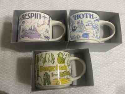 Disney Parks Star Wars Starbucks Been There Series Mugs Set Hoth Dagobah Bespin - Sold on eBay Sep 17, 2022 for $500.00