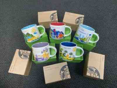 New Starbucks South Africa Collection You Are Here 14oz - 5 Mugs (with SKUs)