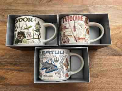 Starbucks Star Wars Coffee Mugs Tatooine, Endor, Batuu Disney 2020 NEW - Sold on eBay Oct 03, 2022 for $182.50