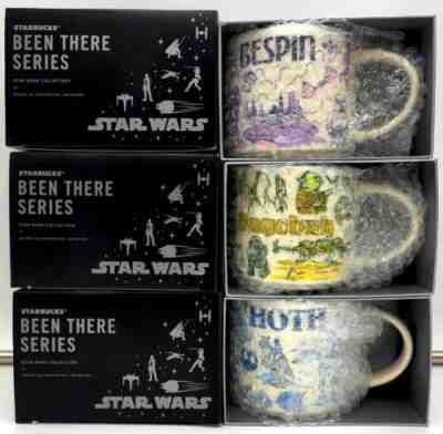 Disney Parks Star Wars Starbucks Been There Series Mugs Set Hoth Dagobah Bespin - Sold on eBay Oct 29, 2022 for $549.99