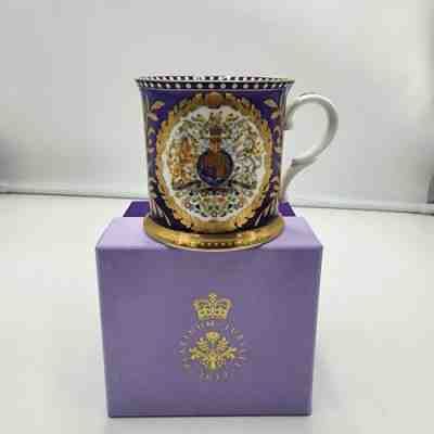 Royal Collection Trust Queen Elizabeth Platinum Jubilee Crest Mug 70th Box - Sold on eBay Oct 26, 2022 for $399.99