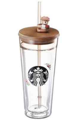 Starbucks Korea 2018 Autumn Figure Glass Cold Cup Tumbler 591ml - Sold on eBay Oct 27, 2022 for $185.00