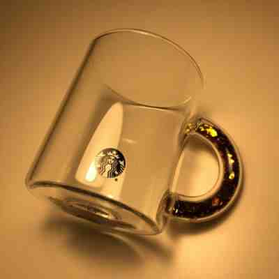 Starbucks Confetti GLITTER Glass Mug Handle GOLD 2020 Holiday Glass Christmas - Sold on eBay Oct 24, 2022 for $175.00