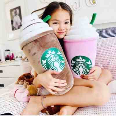 Ultra Rare 2020 Starbucks Singapore Frappuccino Cushion Pillow Hug Pink Brown - Sold on eBay Oct 26, 2022 for $155.00