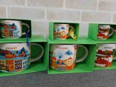 Starbucks Mug Thailand Phuket Pattaya YAH Global Icon 14 Oz + Ornament 2 Oz - Sold on eBay Oct 03, 2022 for $150.00