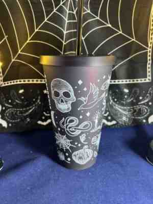 Starbucks 2019 Halloween Skull Grande Tumbler Plum/Purple Rare Tattoo - Sold on eBay Oct 01, 2022 for $149.00