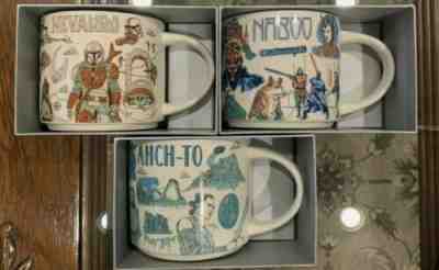 Disney Star Wars Starbucks Been There Mugs set of 3 Naboo, Ahch-To, Nevarro new! - Sold on eBay Nov 11, 2022 for $159.99
