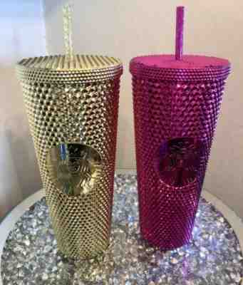 Starbucks Sangria & Gold Studded Venti Tumblers NewChristmas 2022 AUTHENTIC - Sold on eBay Nov 15, 2022 for $150.00