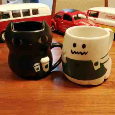 Starbucks Japan 2019 Halloween Mug Black Cat x Ghost Coffee Cup Set 355ml NEW - Sold on eBay Oct 16, 2022 for $144.88
