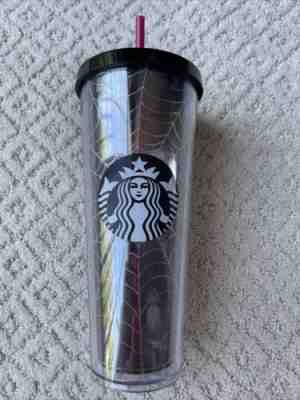 NEW *RARE* 2019 Starbucks Glitter SPIDERWEB Tumbler Cup Limited Halloween 24oz - Sold on eBay Sep 03, 2022 for $144.50
