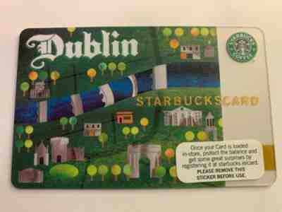 Very Rare Starbucks 2009 Dublin Ireland card - Old Logo