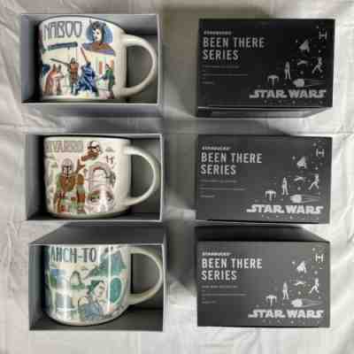 Disney 2022 Star Wars Starbucks Been There Mugs FULL SET 3 Naboo Ahch-To Nevarro - Sold on eBay Oct 14, 2022 for $140.00