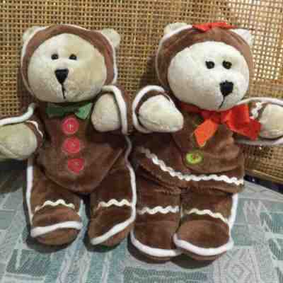 Starbucks Lot of 2 plush Bearista Christmas Gingerbrea 2008 Boy & Girl Japan - Sold on eBay Nov 03, 2022 for $140.00