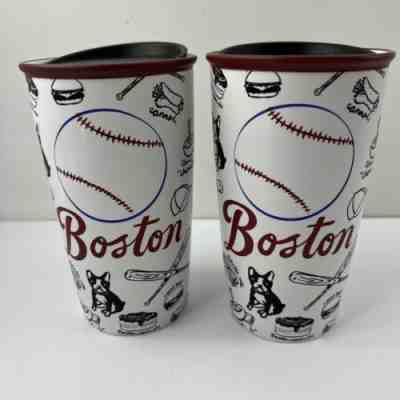 (2) Starbucks 2016 Boston Collector Tumbler Baseball Terrier 12oz Coffee Mug HTF - Sold on eBay Nov 12, 2022 for $134.99