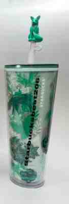Starbucks Holiday 2022 Enchanted Forest Venti Tumbler With FOX Straw Topper - Sold on eBay Nov 21, 2022 for $936.00