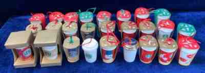 Vintage Starbucks Ornament Mini Coffee Cup Set Lot of 26 2007 - 2016 - Sold on eBay Sep 29, 2022 for $129.99
