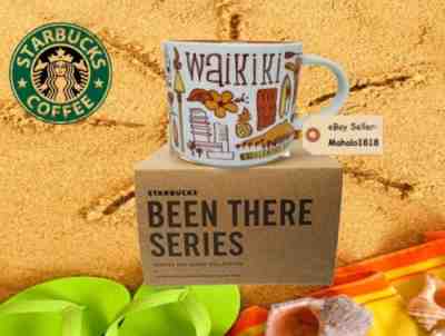 Starbucks Been There Waikiki 14oz Ceramic Mug Hawaii 