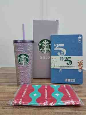 Starbucks 2022 Holiday Stainless Steel Tumbler Rhinestone Purple Free Planer - Sold on eBay Nov 23, 2022 for $149.00