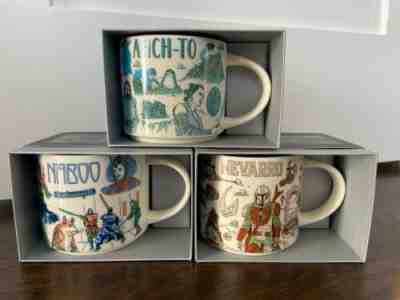 STARBUCKS BEEN THERE 2022 STAR WARS 14oz MUGS - NABOO AHCH TO NEVARR0 - NIB/NWT - Sold on eBay Oct 25, 2022 for $127.53