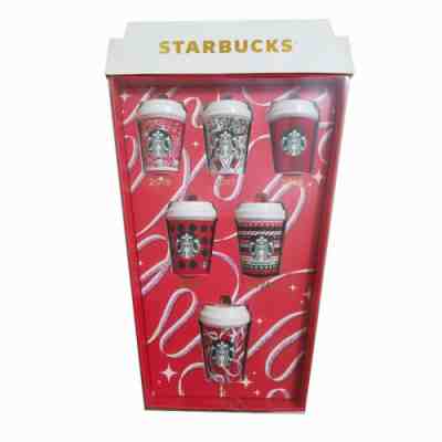 Xmas Gift Starbucks 2006-2021 Christmas Mini Red Cup Cute Ornaments 6pcs Set - Sold on eBay Nov 25, 2022 for $129.90