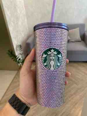 New Starbucks 2022 Taiwan 16oz SS Purple Rhinestone Cold Cup Tumbler - Sold on eBay Nov 27, 2022 for $169.99