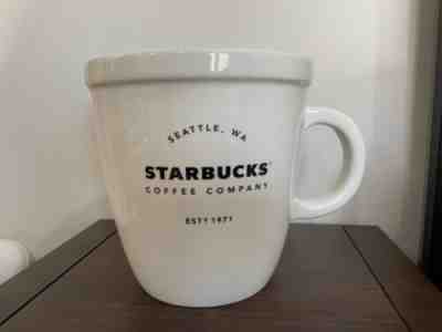 Starbucks Gaint Abbey Classic Ceramic Mug 138 oz Limited Edition 10 inch  tall