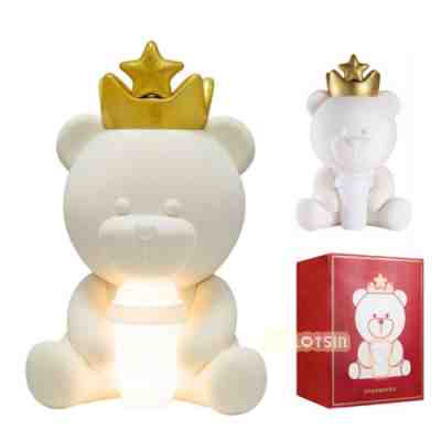 Starbucks China 2021 Valentine's Day Love Crown Bear Shape Ambience Night Lamp - Sold on eBay Nov 25, 2022 for $138.99